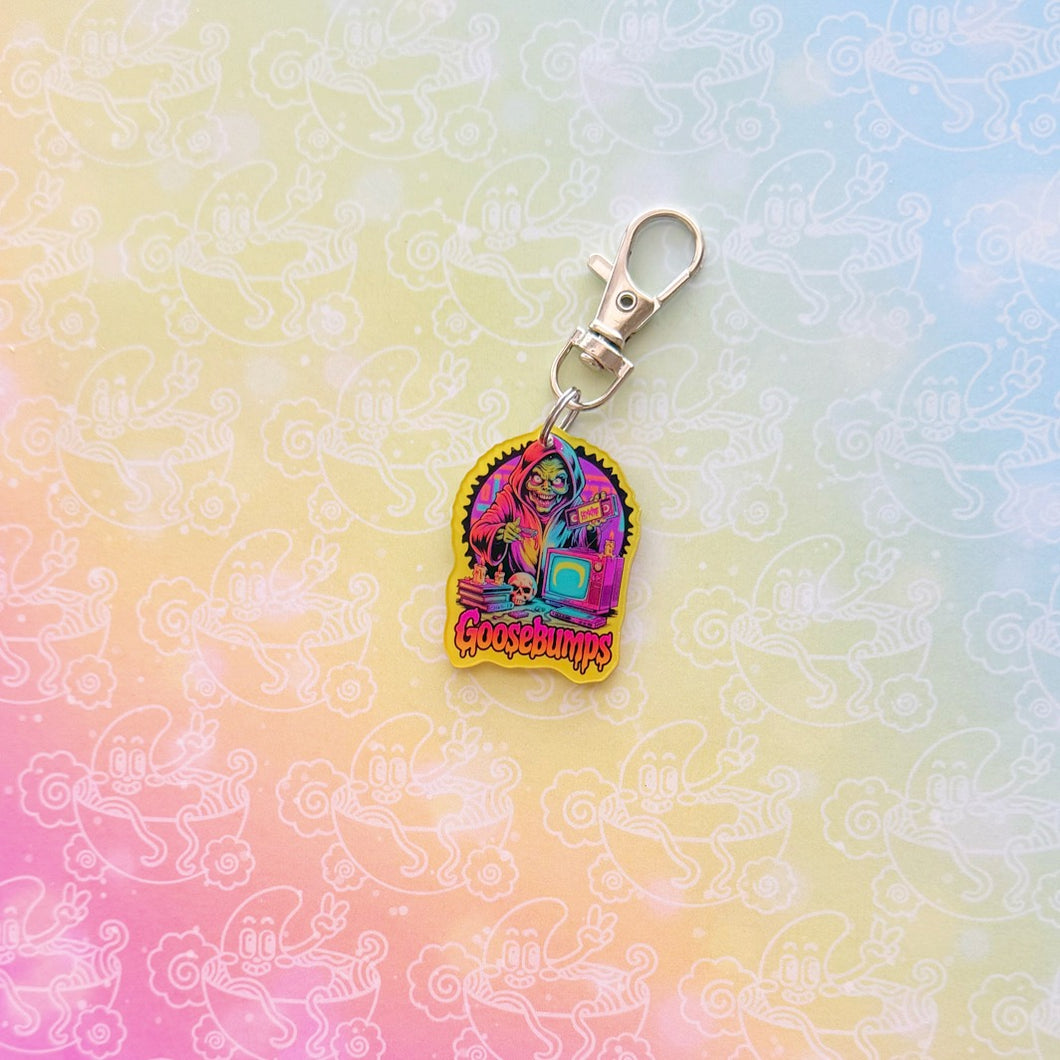 Goosebumps VCR Keychain