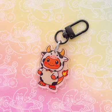 Charizard Cow Costume Keychain