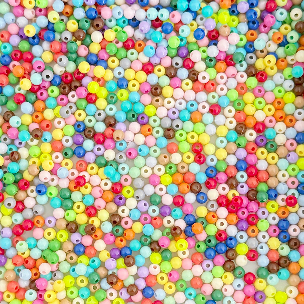 A628 Bright 4mm Seed Beads - 1 bag 1000pcs