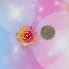 Load image into Gallery viewer, A668 Glow in the Dark Luminous Roses Resin Charms - 10 pcs