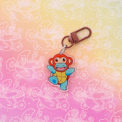 Squirtle Monkey Costume Keychain