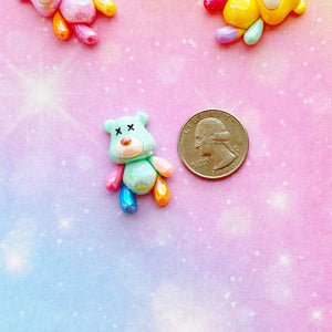 A601 Gloomy Teddy Bear Beads 8pcs