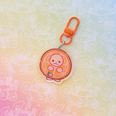 Calico Orange Cat Keychain