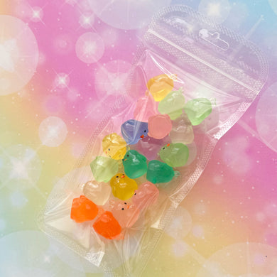 Luminous Glow Chicks Resin Charms 1 Bag