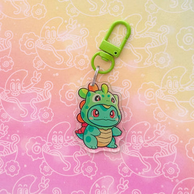 Bulbasaur Dragon Costume Keychain