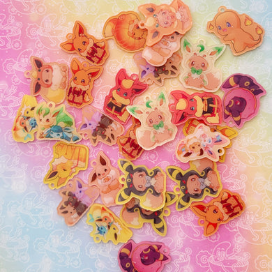 Evee Evolutions Pokemon Acrylic 4cm 1 Bag
