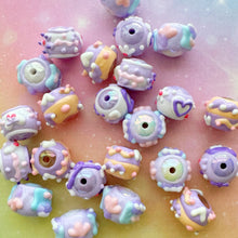 Load image into Gallery viewer, A553 Lilac Painted Beads - 20pcs