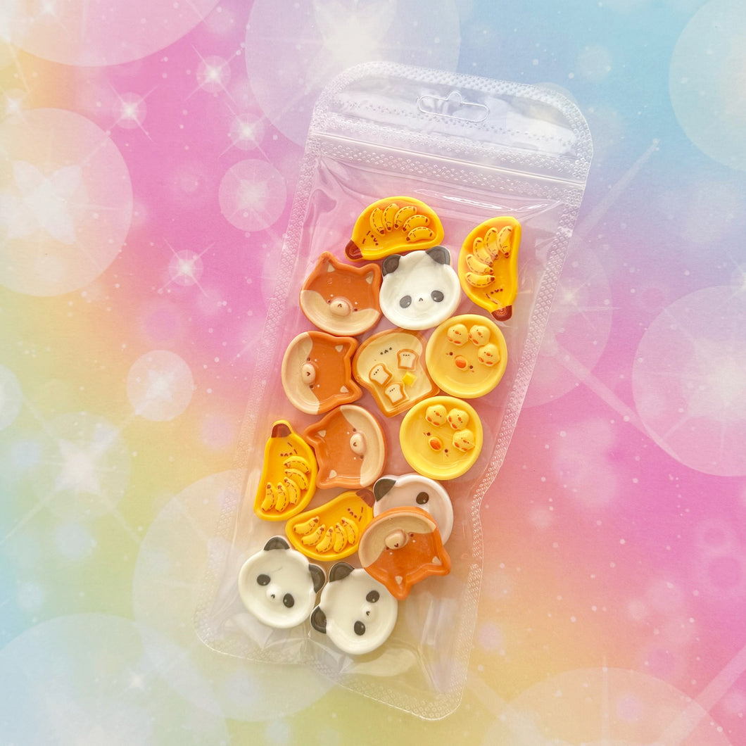 Animal Plate Resin Charms 1 Bag