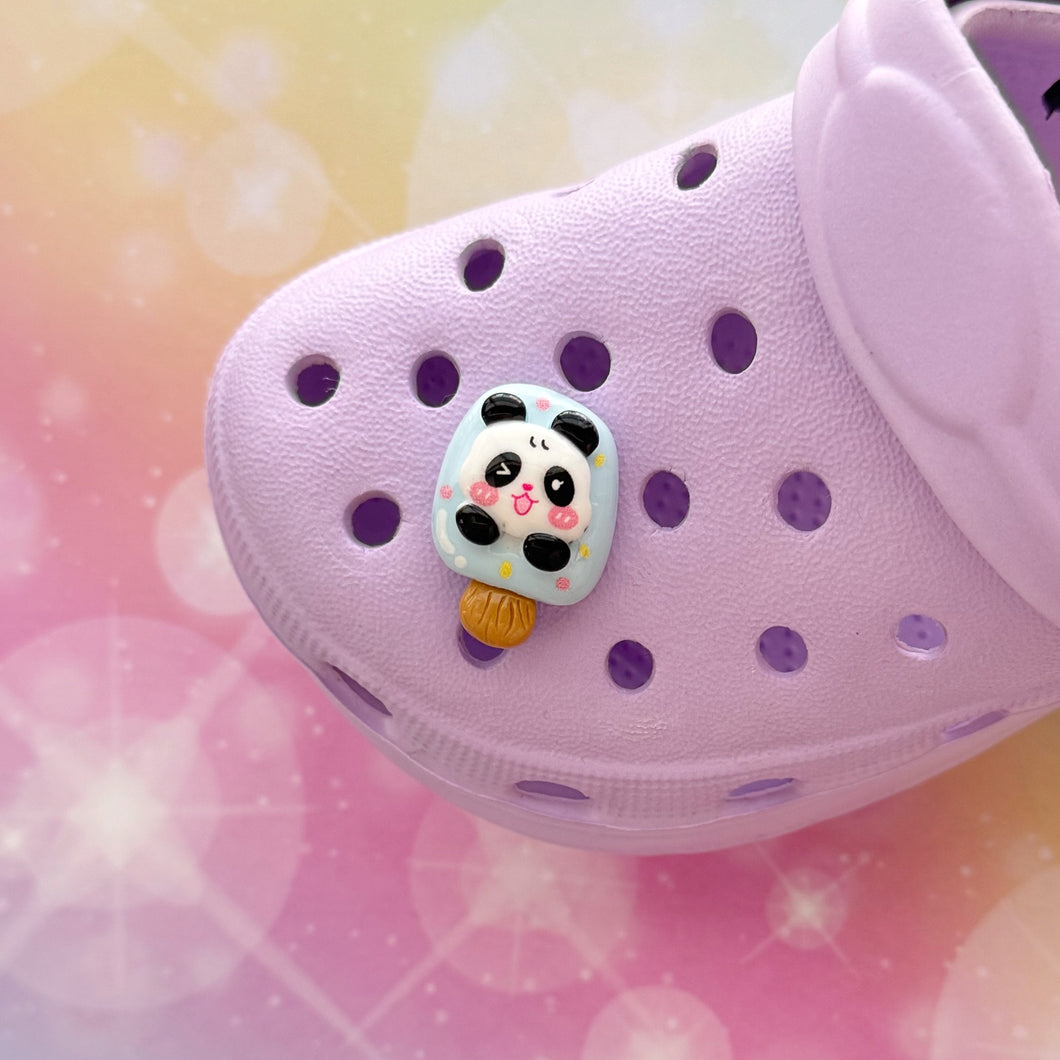 Popsicle Panda Shoe Charm