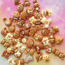 Load image into Gallery viewer, Chocolate Vanilla Resin Charms 1 Bag