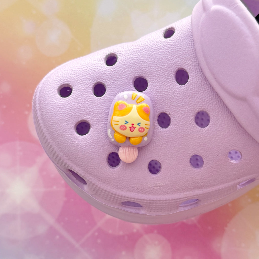 Popsicle Cat Shoe Charm