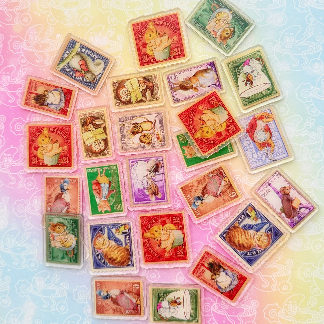 Vintage Rabbit Acrylic 4cm 1 Bag