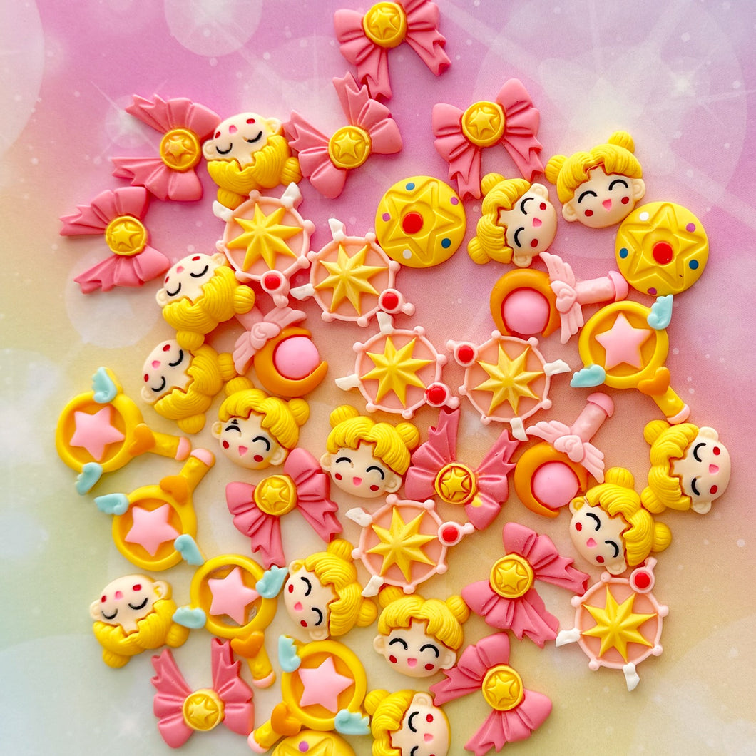 Sailor Moon Matte Resin Charms 1 Bag