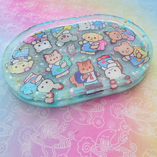 Load image into Gallery viewer, Blue Cute Calico Jewelry Dish