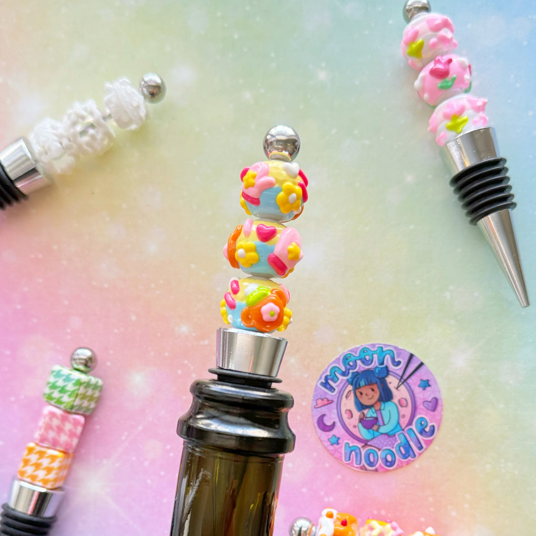 Bright Whimsical Bottle Stopper