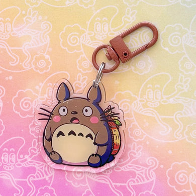 Totoro Shocked Keychain