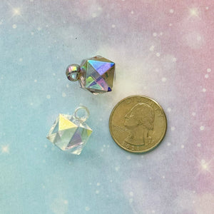 A431 Crystal Prism Pendant Beads - 15pcs