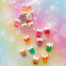 Load image into Gallery viewer, Drippy Fruit Jars Resin Charms 1 Bag