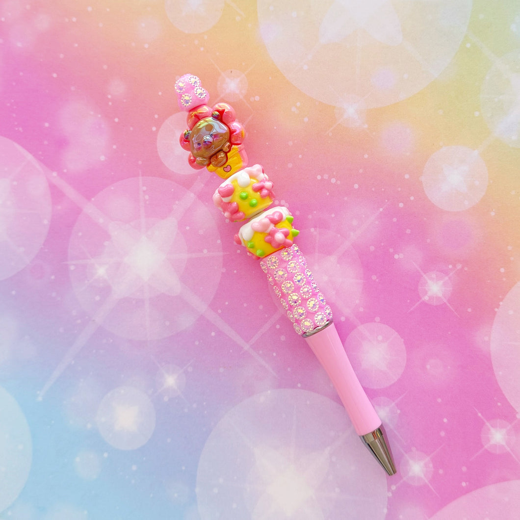Capybara Flower Ice Cream Pen