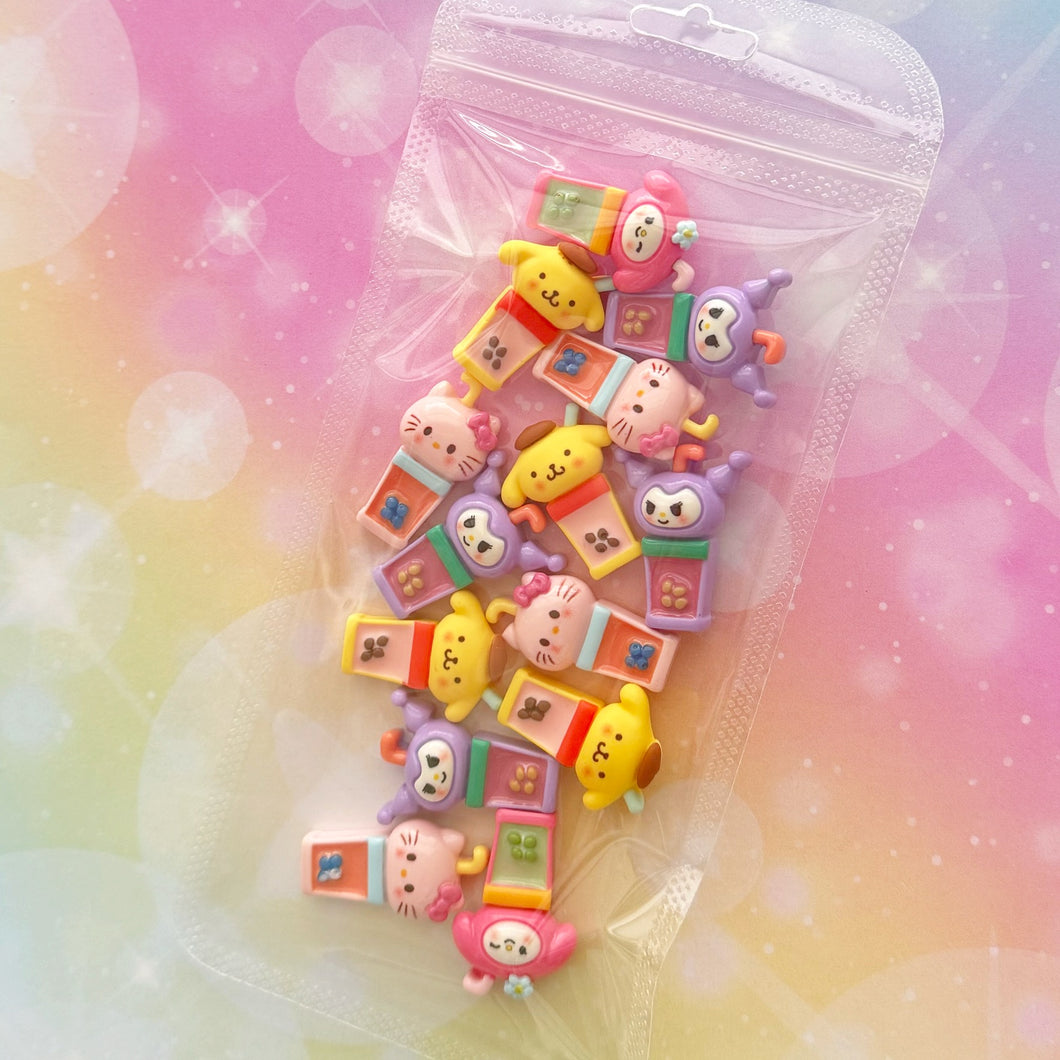 Sanrio Boba Resin Charms 1 Bag