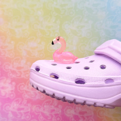 3D Glow-in-the-dark Flamingo Shoe Charm