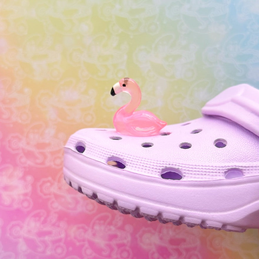 3D Glow-in-the-dark Flamingo Shoe Charm