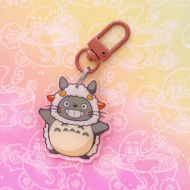 Totoro Sheep Costume Keychain