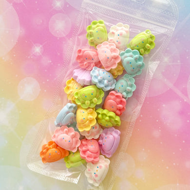 Rainbow Dumplings Resin Charms 1 Bag