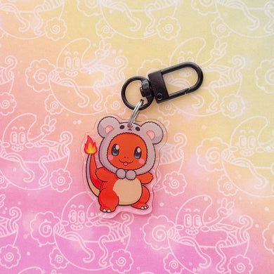Charizard Mouse Costume Keychain