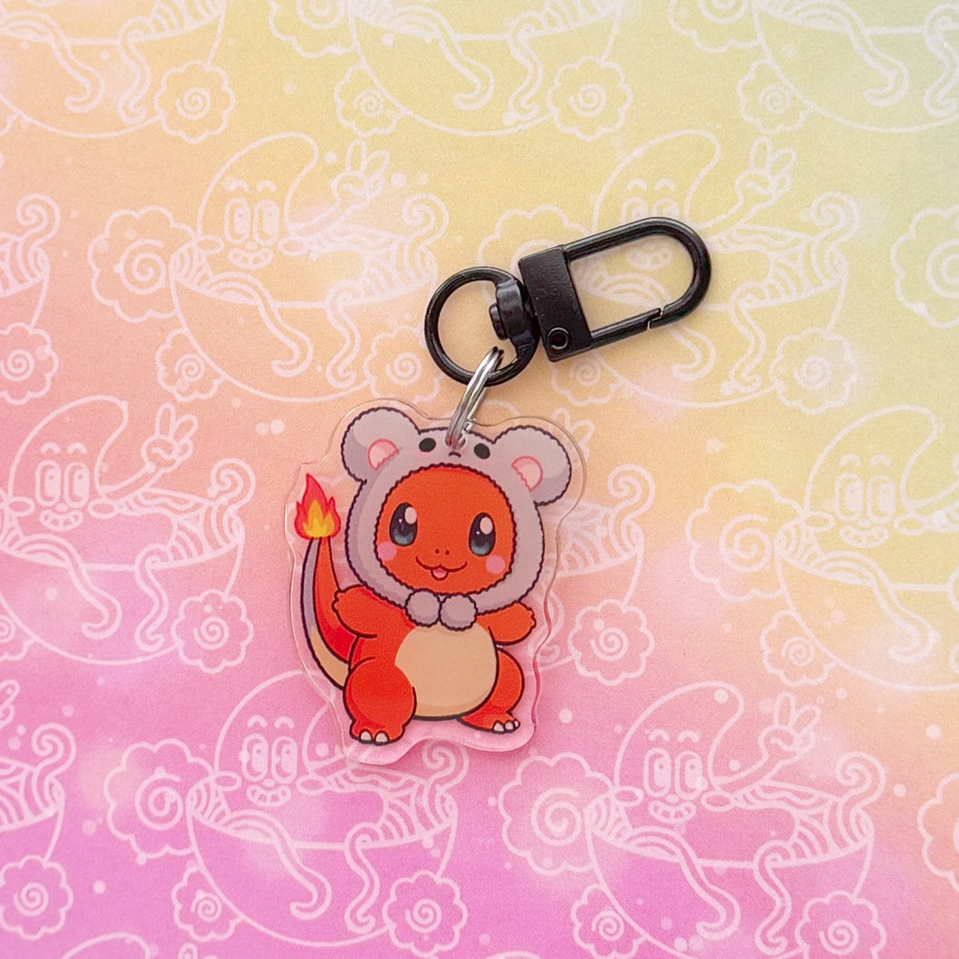 Charizard Mouse Costume Keychain