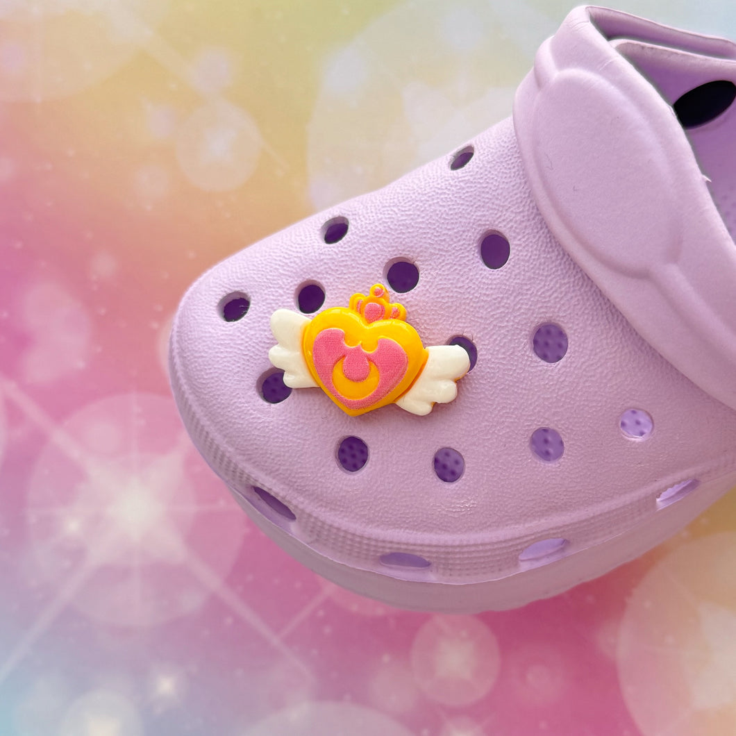 Sailor Heart Wings Shoe Charm