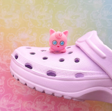 3D Pokemon Pink Swirl Shoe Charm