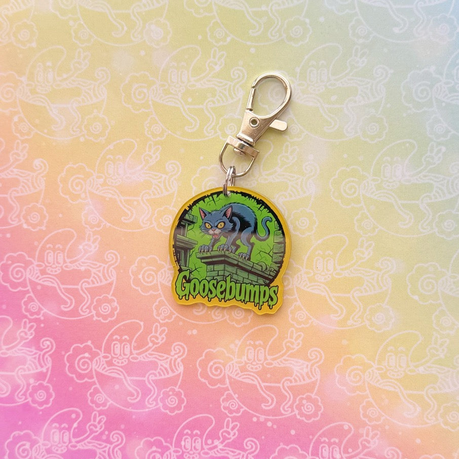 Goosebumps Cat Keychain
