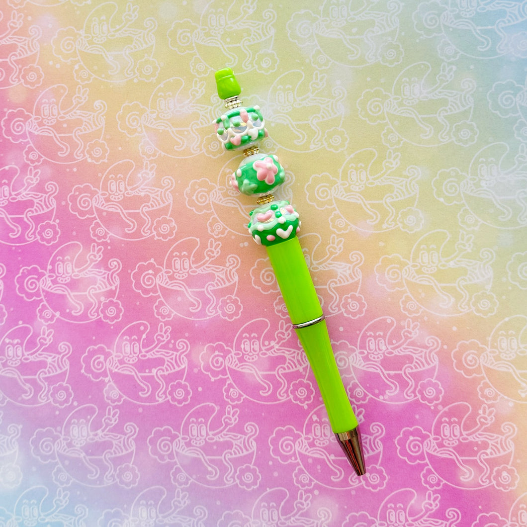 Green Painted Pen