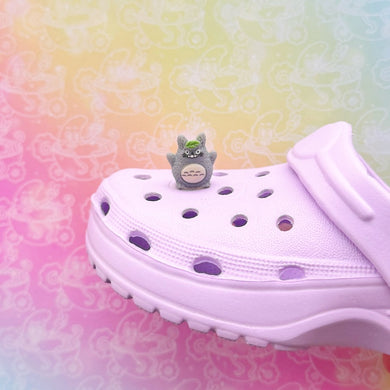 3D Totoro Leaf Hat Shoe Charm