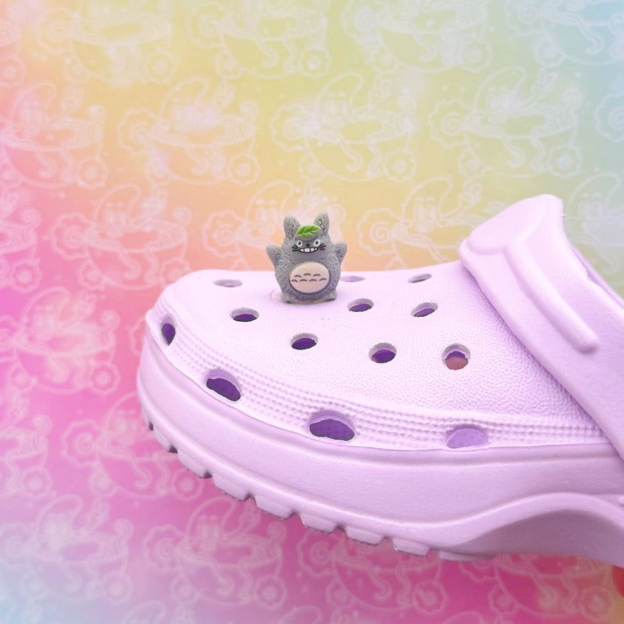 3D Totoro Leaf Hat Shoe Charm