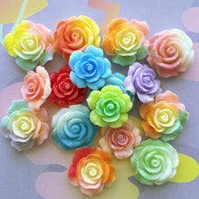 Load image into Gallery viewer, A412 Rainbow Sugar Roses Mix -20pcs