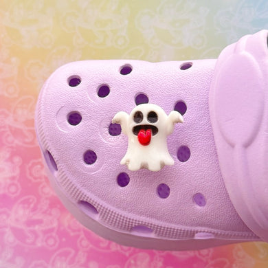 Halloween White Ghost Shoe Charm