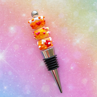 Autumn Orange Bottle Stopper