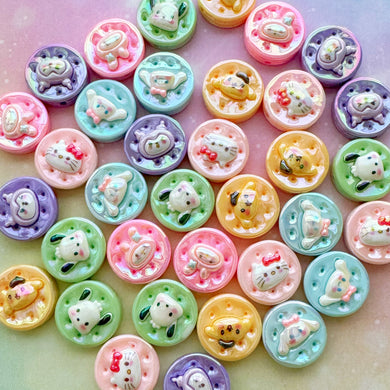 A550 Sanrïo Cookie Beads - 18pcs (3 of each style)