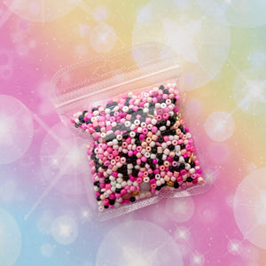 Cookies & Cream Strawberry Seed Beads Large Bag