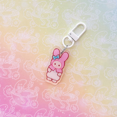Calico Melody Bunny Keychain