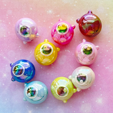 A576 Monster Eyeball Focal Beads -9pcs