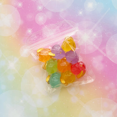 Luminous Glow Lucky Rabbits Resin Charms 1 Bag
