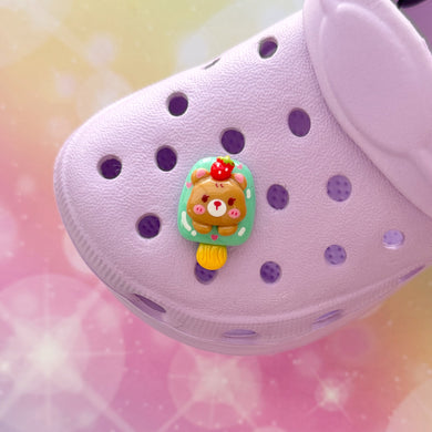 Popsicle Bear Shoe Charm