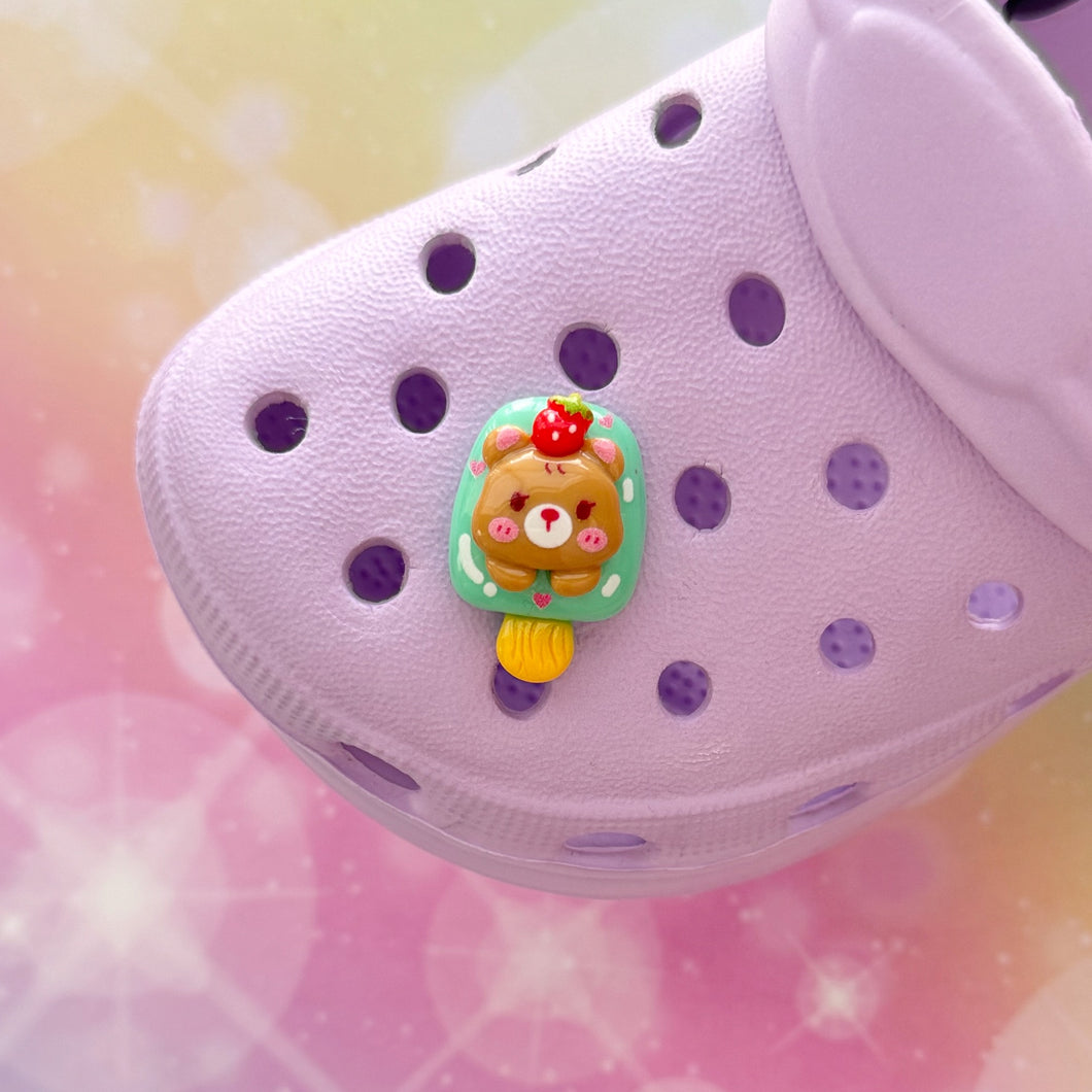 Popsicle Bear Shoe Charm
