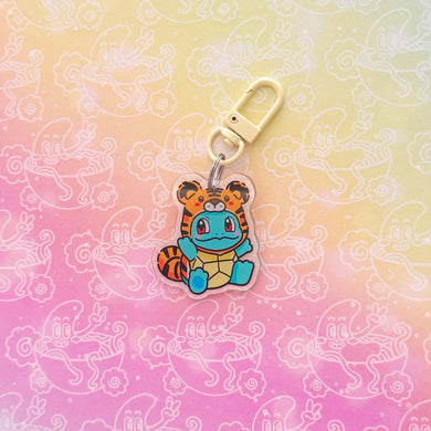 Squirtle Tiger Costume Keychain