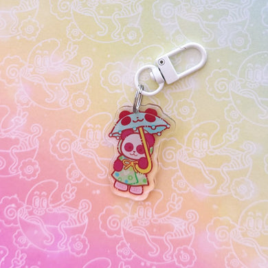 Calico Parisol Panda Keychain