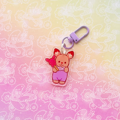 Calico Deer Popsicle Keychain