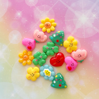 Smiling Nature Resin Charms 1 Bag